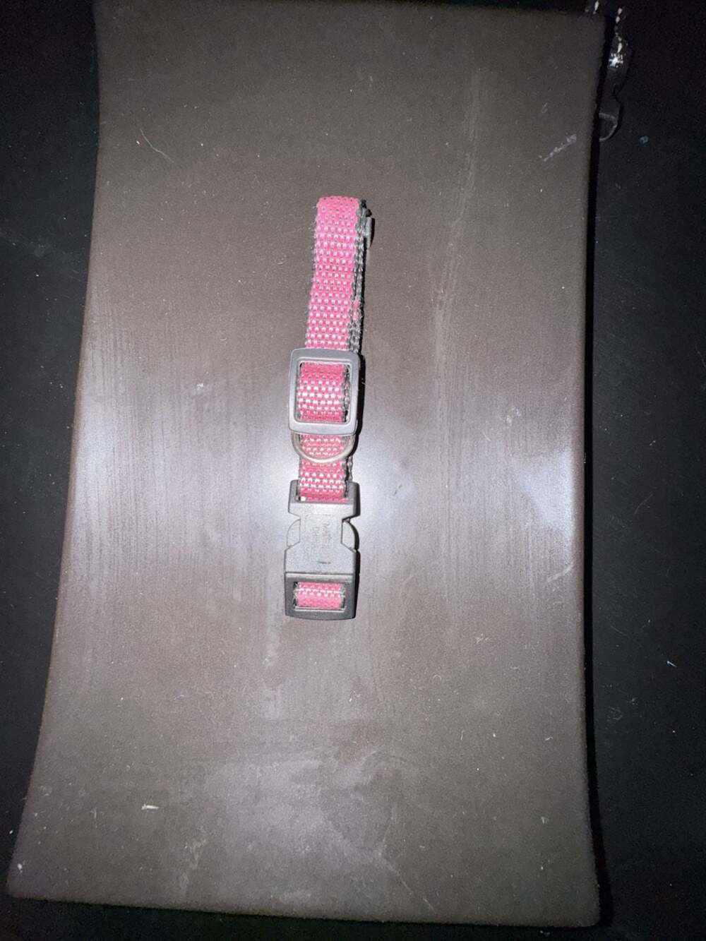 Vibrant Life Adjustable Reflective Dog Collar Pink Nylon